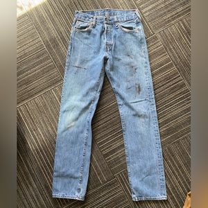 Levi’s Lightwash Straight Leg Blue Denim Jeans 30 x 34